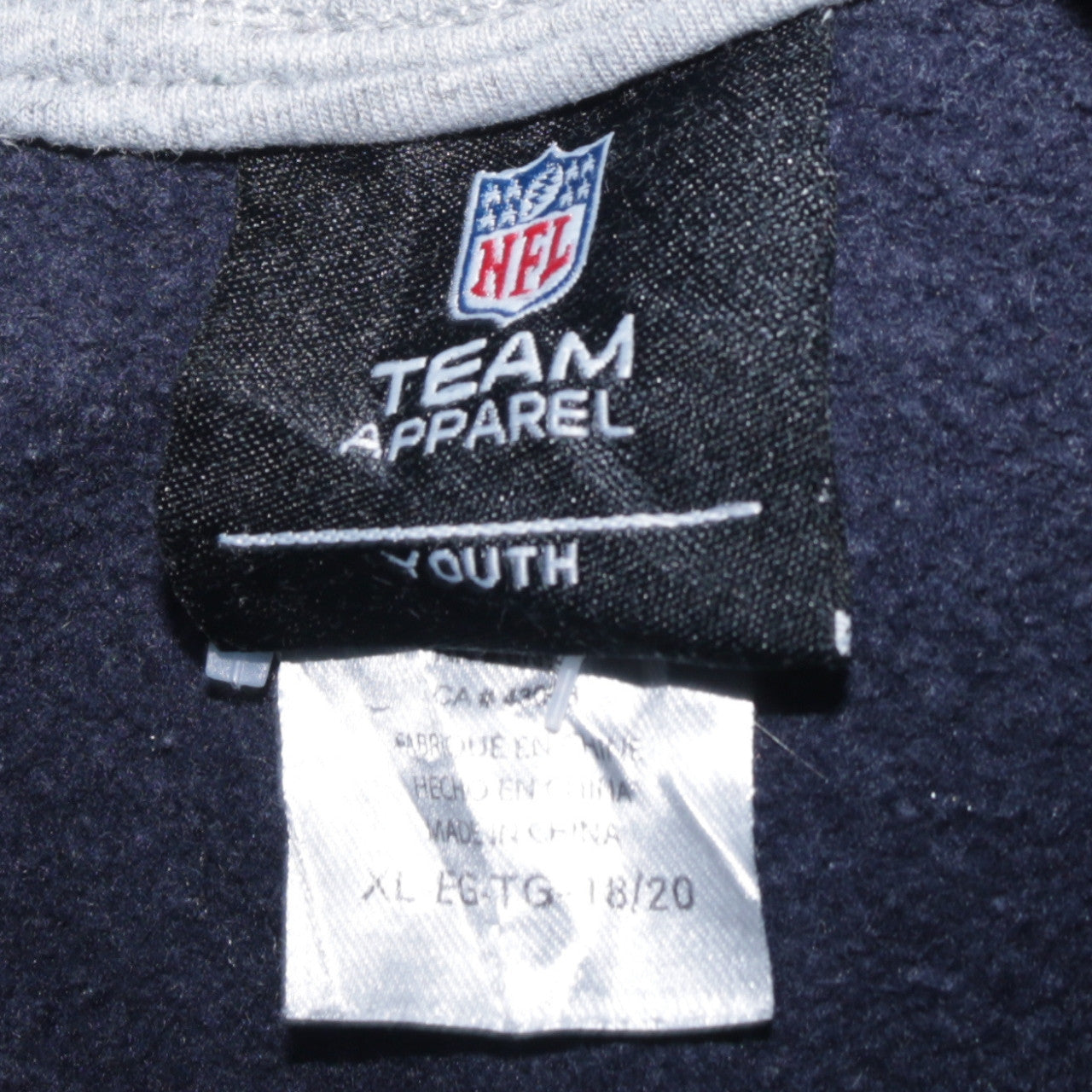 Teens UK Size XL NFL Team Apparel Blue Pullover Hoodie