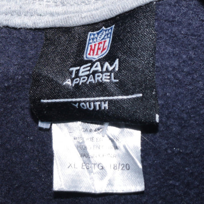 Teens UK Size XL NFL Team Apparel Blue Pullover Hoodie