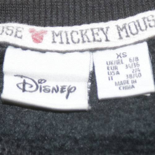 Womens UK Size XS Disney Black Pullover Sweatshirt
