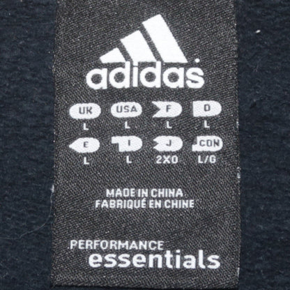 Mens UK Size L adidas Black Pullover Sweatshirt
