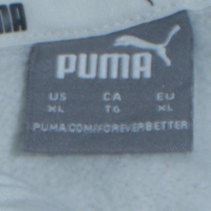 Womens UK Size L PUMA White Pullover Hoodie