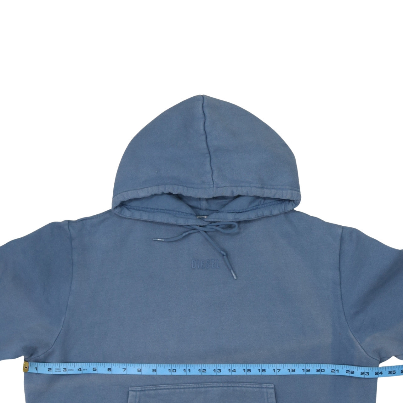 Mens UK Size S Diesel Blue Pullover Hoodie