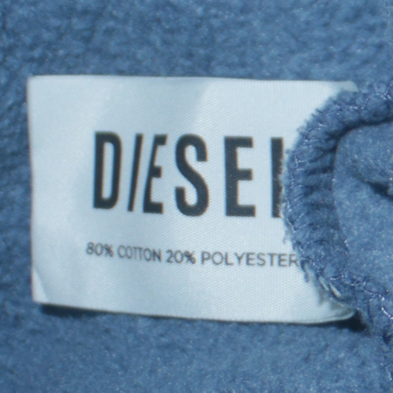 Mens UK Size S Diesel Blue Pullover Hoodie
