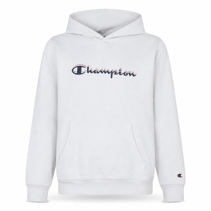Champion Boys White Pullover Hoodie 15-16 Years Regular Fit Fleece