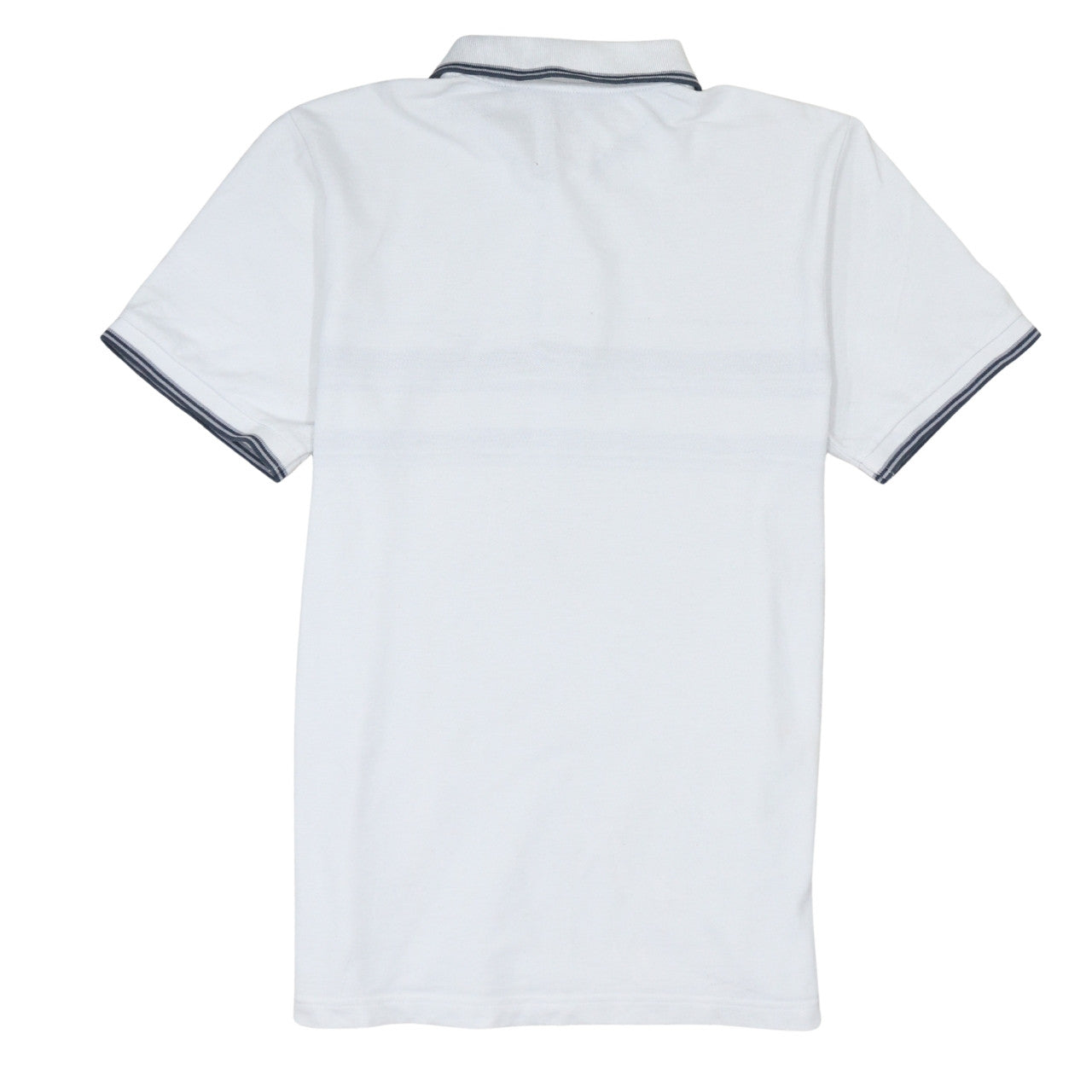 Nike Men's White Striped Polo Shirt Size M Short Sleeve Cotton