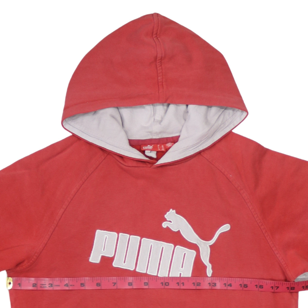 Teens UK Size 12 PUMA Red Pullover Hoodie