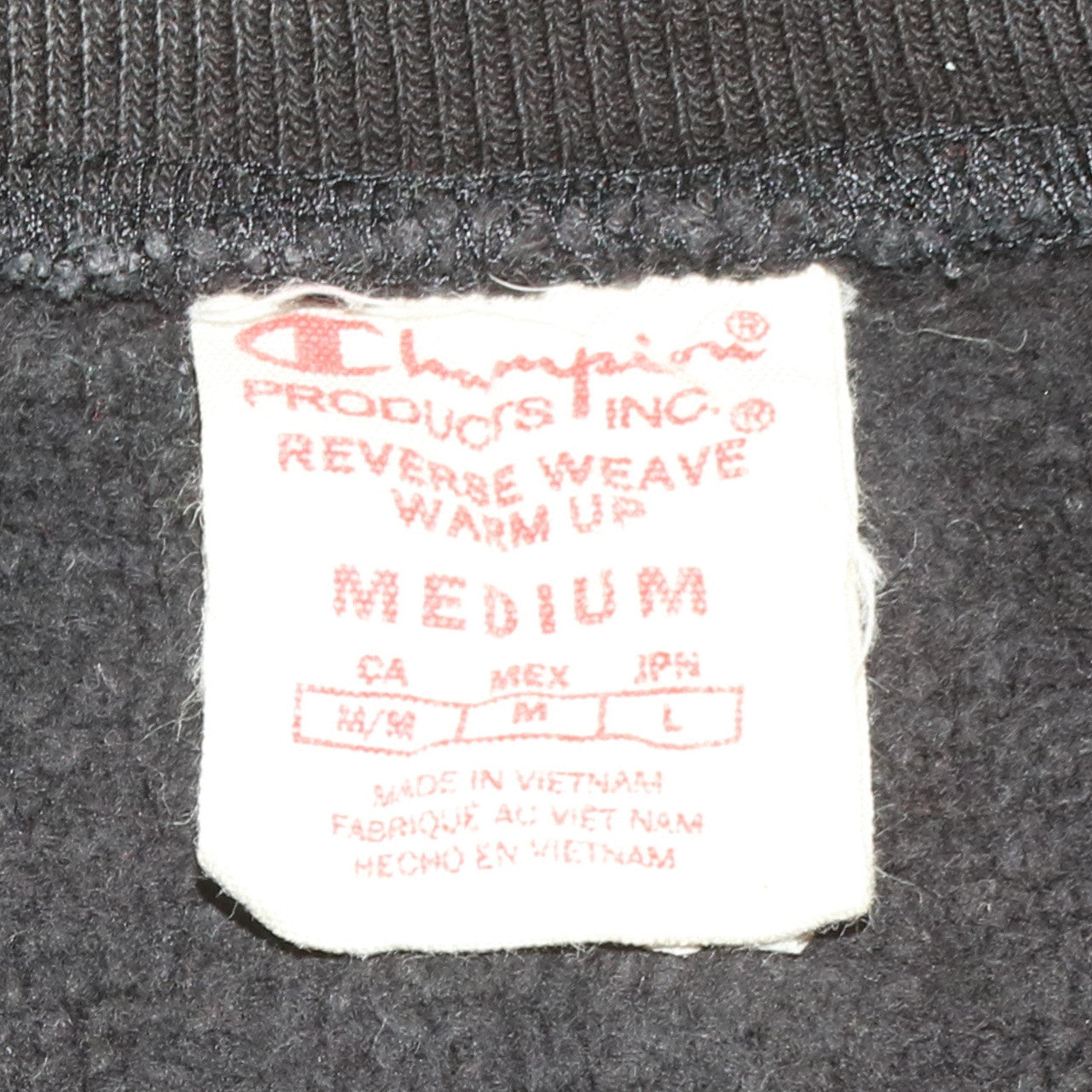Mens UK Size M Champion Black Pullover Sweatshirt