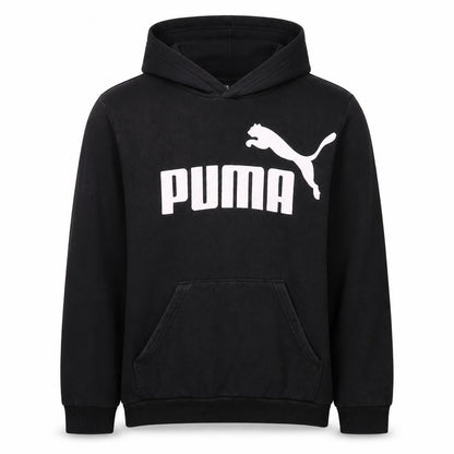 Puma Boys Black XL Pullover Hoodie with Logo Print