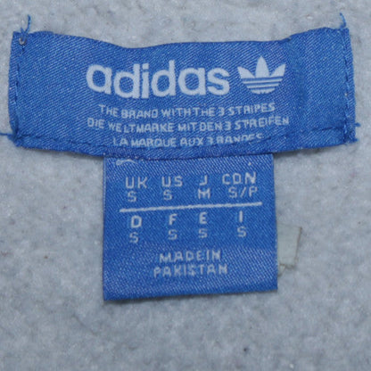 Mens UK Size S adidas Beige 1/2 Zip Hoodie