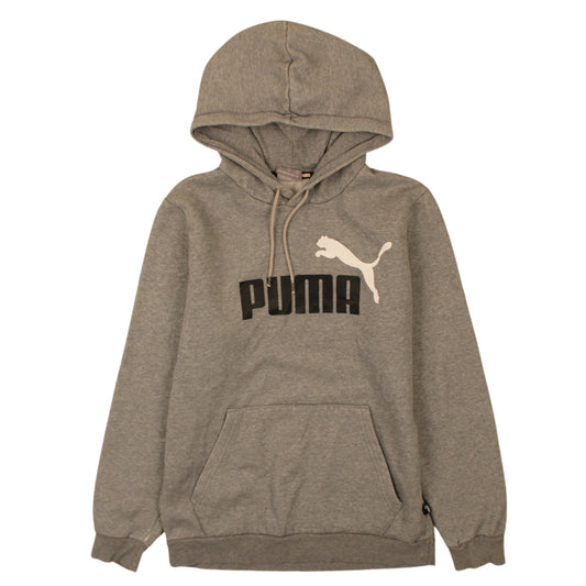 Mens UK Size S PUMA Grey Pullover Hoodie