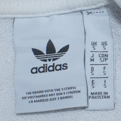 Mens UK Size S adidas White Pullover Sweatshirt