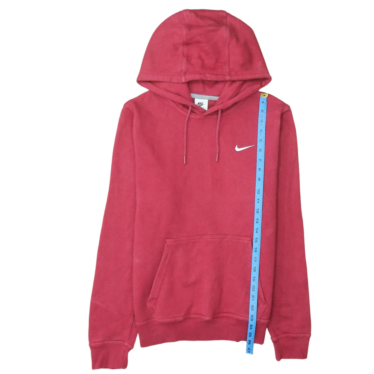 Mens UK Size S Nike Red Pullover Hoodie
