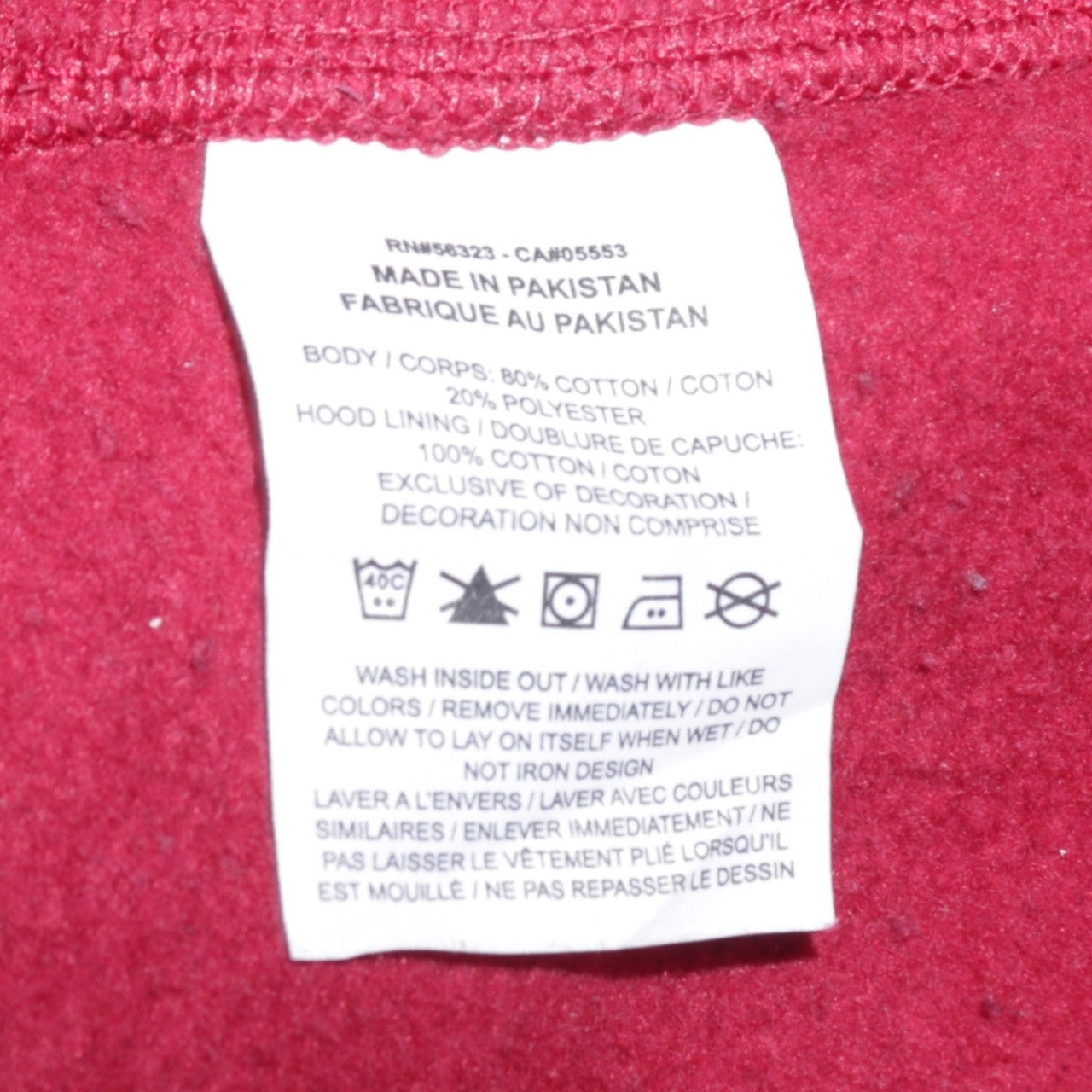 Mens UK Size S Nike Red Pullover Hoodie