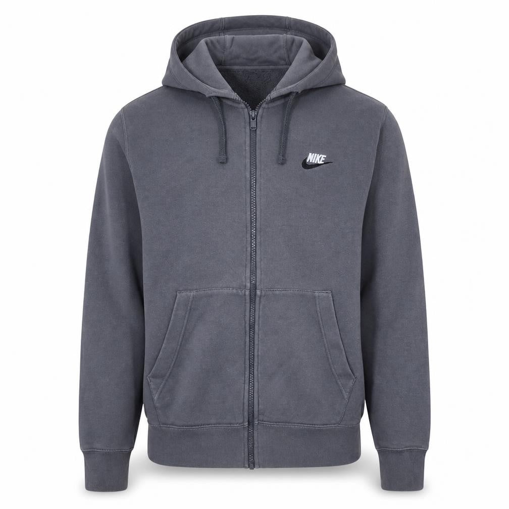 Mens UK Size S Nike Grey Full Zip Hoodie