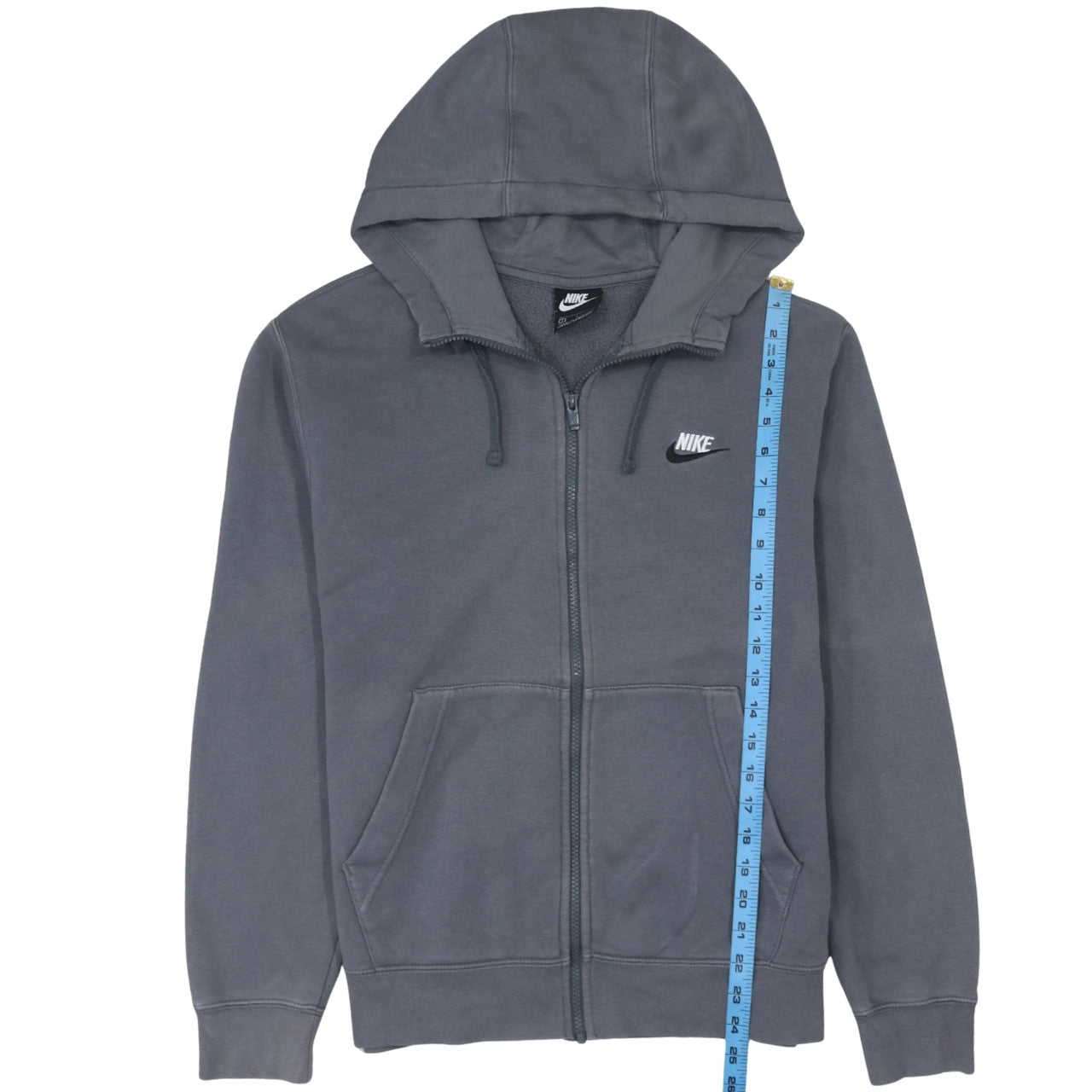 Mens UK Size S Nike Grey Full Zip Hoodie