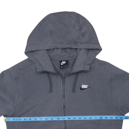 Mens UK Size S Nike Grey Full Zip Hoodie