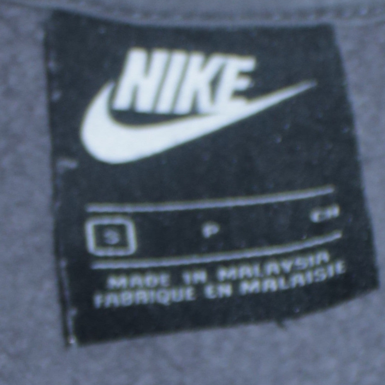 Mens UK Size S Nike Grey Full Zip Hoodie