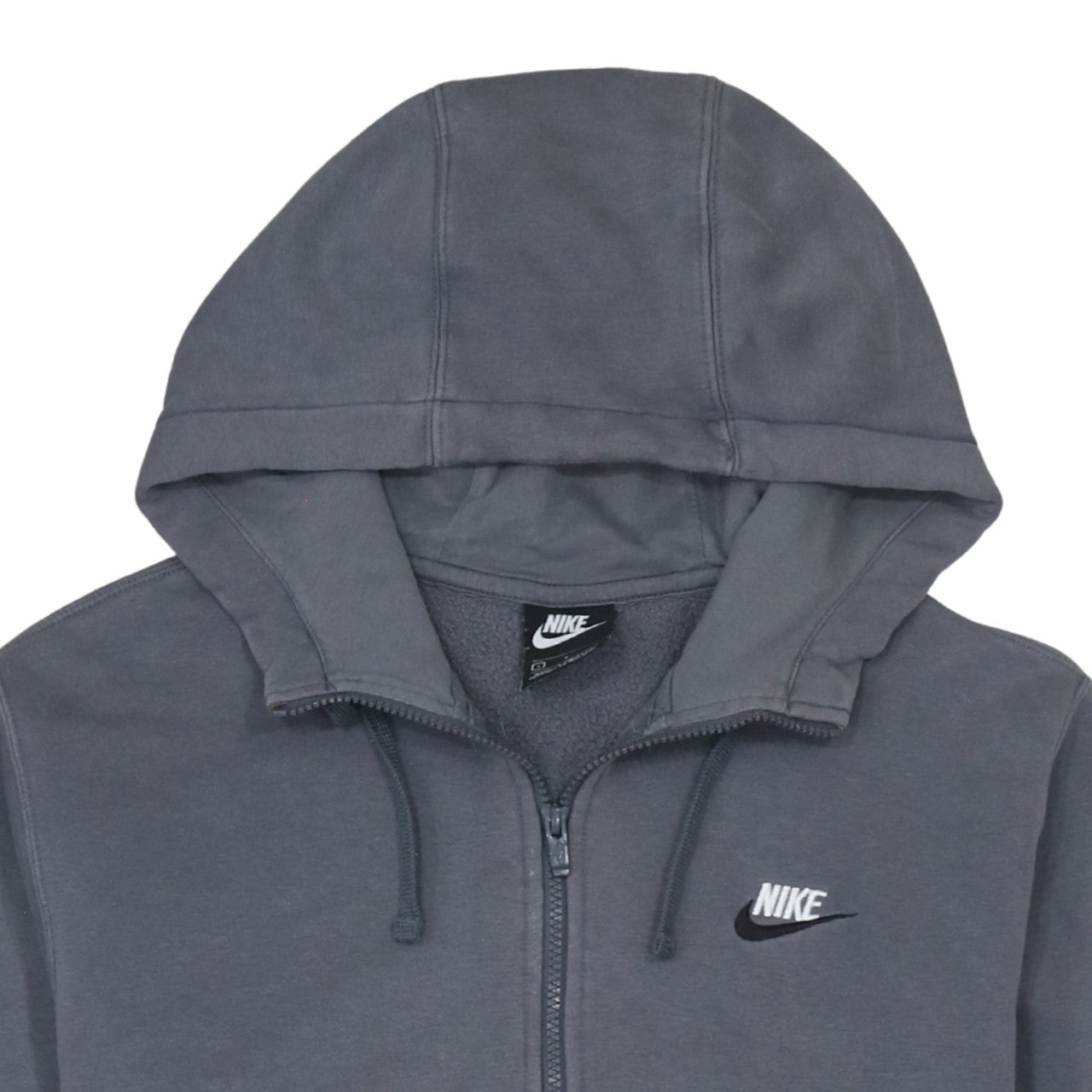 Mens UK Size S Nike Grey Full Zip Hoodie