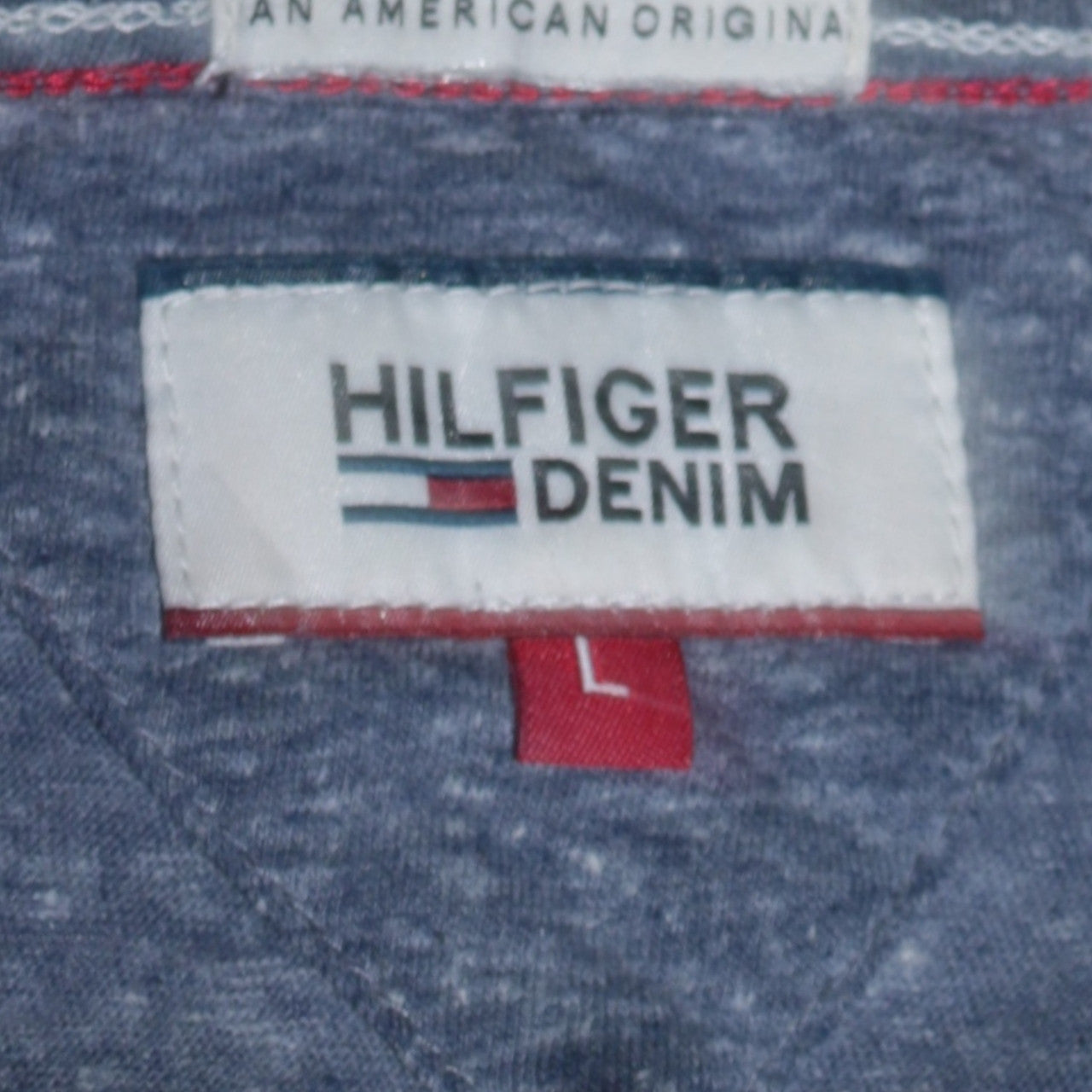 Mens UK Size L Hilfiger Denim Blue  T-Shirt
