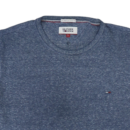 Mens UK Size L Hilfiger Denim Blue  T-Shirt