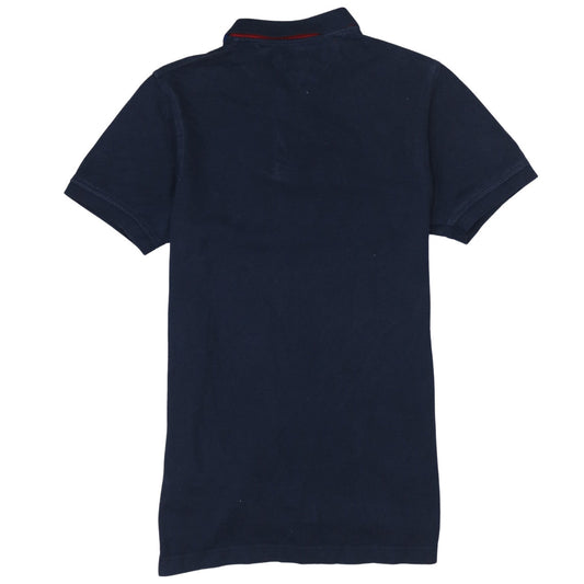 Tommy Hilfiger Men's Blue Slim Fit Cotton Polo Shirt M