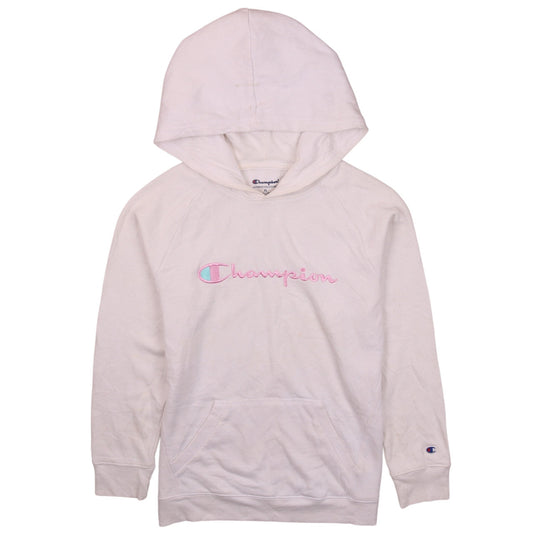 Girls UK Size XL Champion White Pullover Hoodie