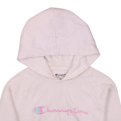 Girls UK Size XL Champion White Pullover Hoodie