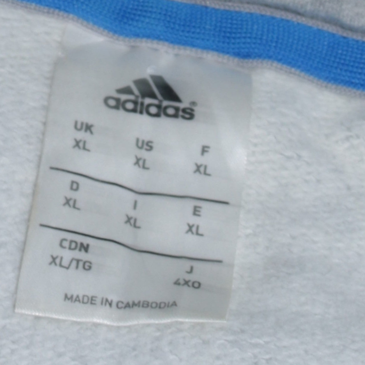 Mens UK Size XL adidas Grey Pullover Hoodie