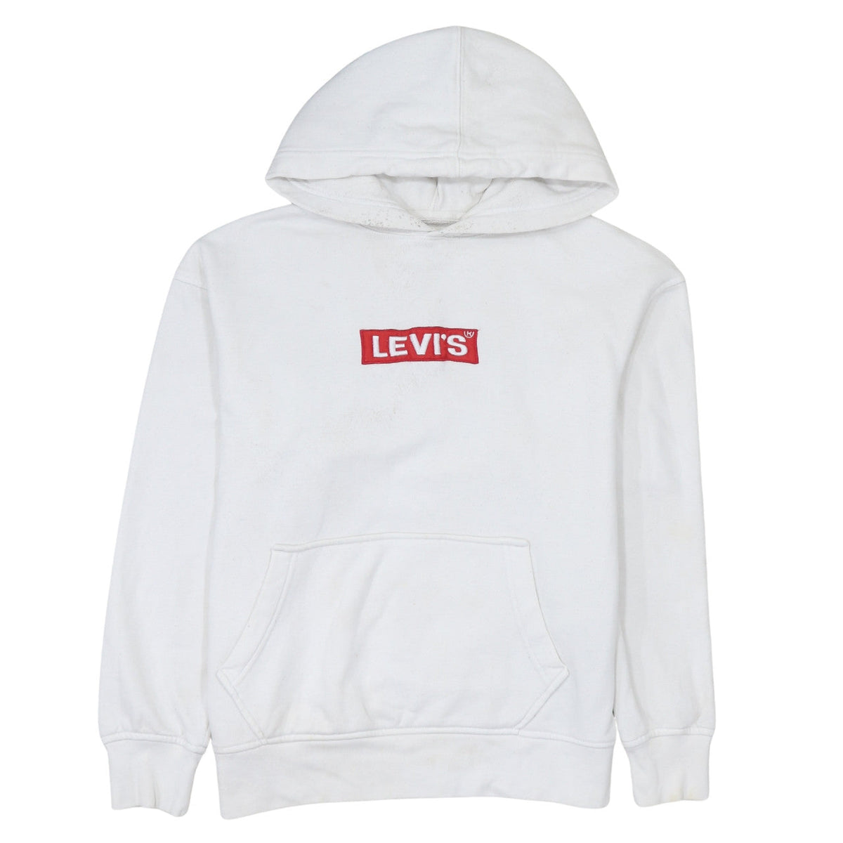 Mens UK Size S Levi's White Pullover Hoodie