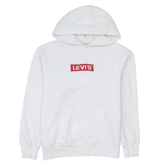 Mens UK Size S Levi's White Pullover Hoodie