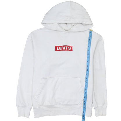 Mens UK Size S Levi's White Pullover Hoodie