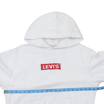 Mens UK Size S Levi's White Pullover Hoodie
