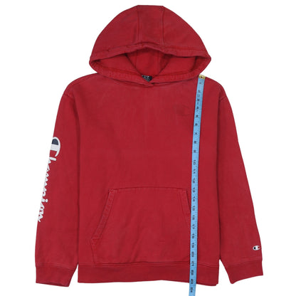 Mens UK Size M Champion Red Pullover Hoodie