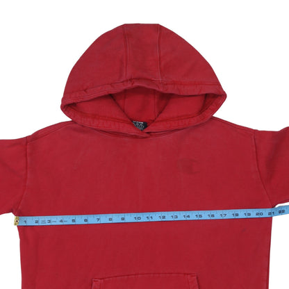 Mens UK Size M Champion Red Pullover Hoodie