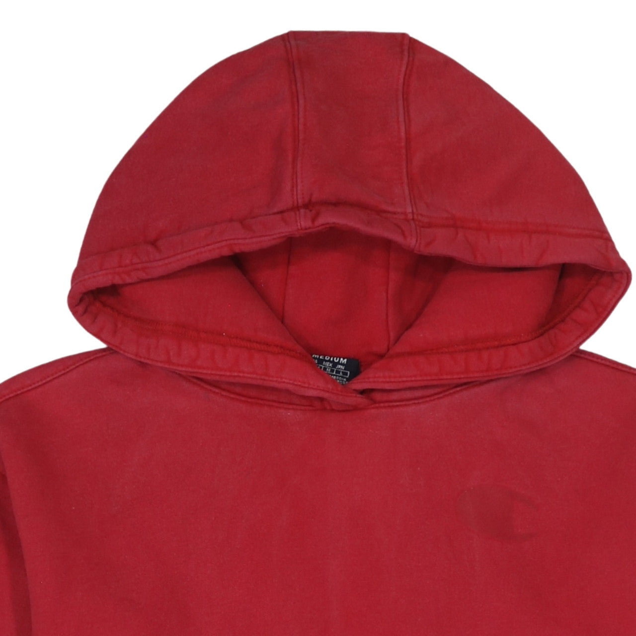 Mens UK Size M Champion Red Pullover Hoodie