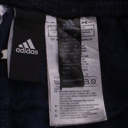 Adidas Boys Blue 15-16 Years Track Pants with Side Stripes