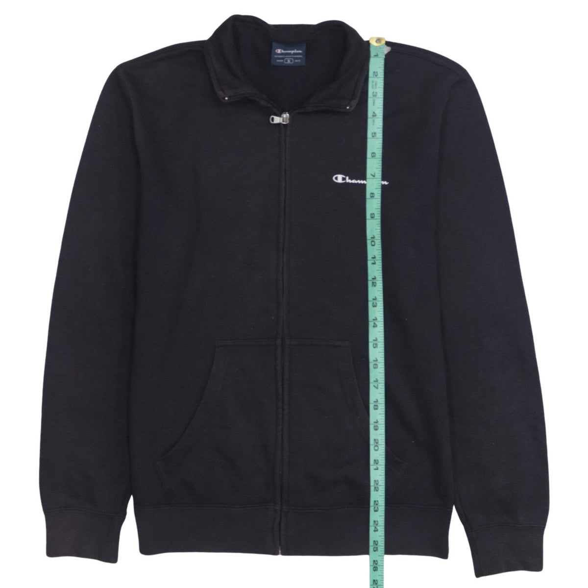 Mens UK Size S Champion Black Full Zip Sweatshirt