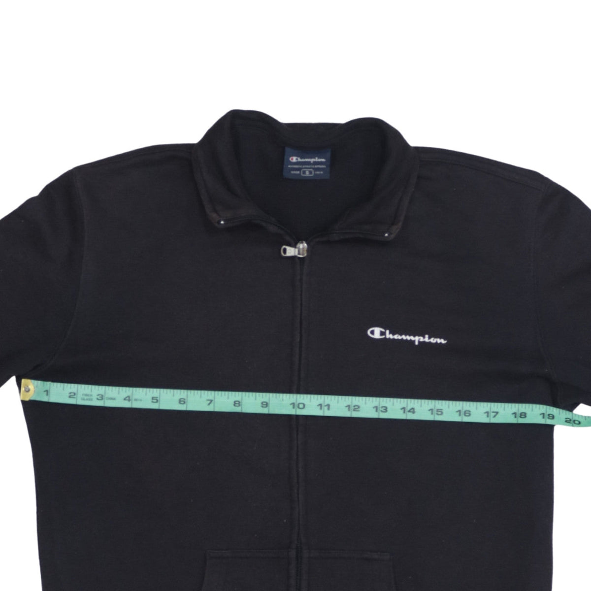 Mens UK Size S Champion Black Full Zip Sweatshirt