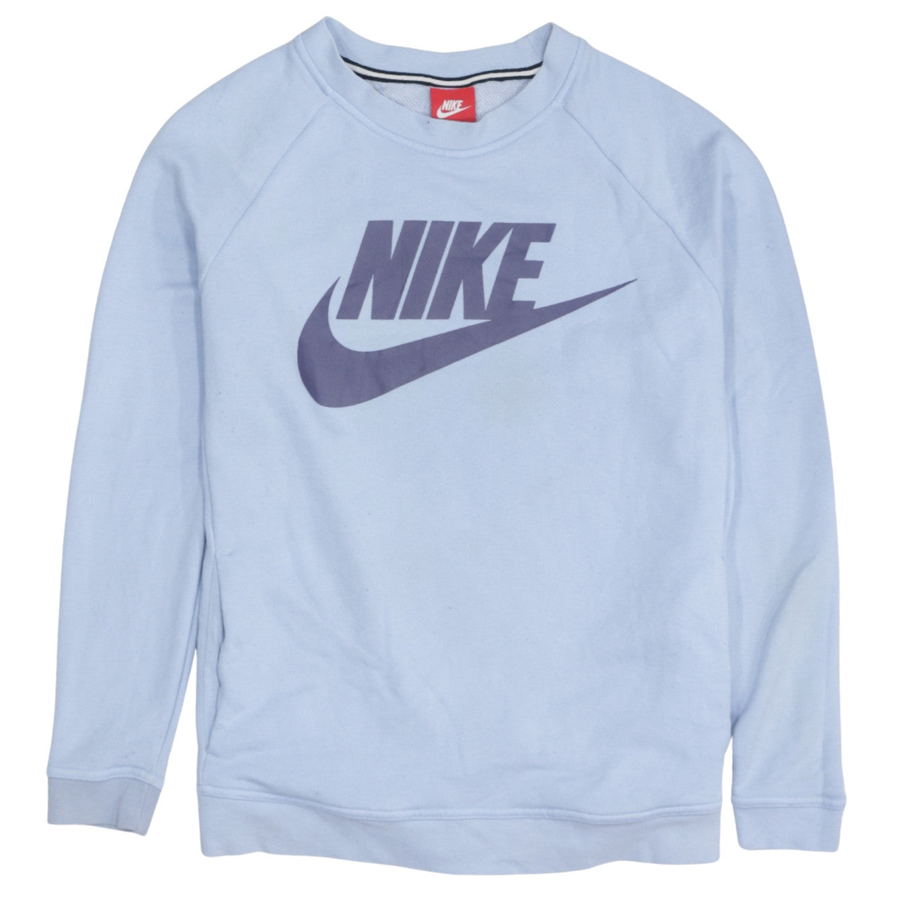 Womens UK Size M Nike Blue Pullover Sweatshirt