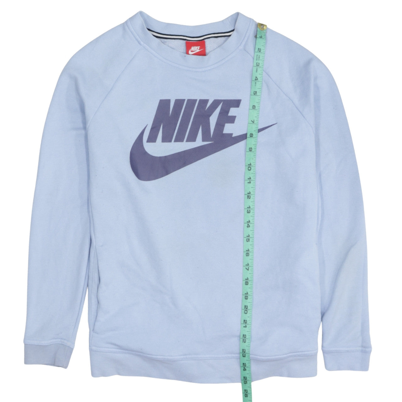 Womens UK Size M Nike Blue Pullover Sweatshirt