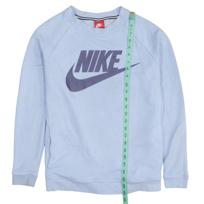 Womens UK Size M Nike Blue Pullover Sweatshirt