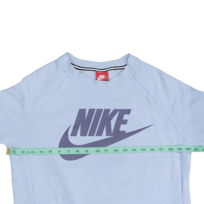 Womens UK Size M Nike Blue Pullover Sweatshirt