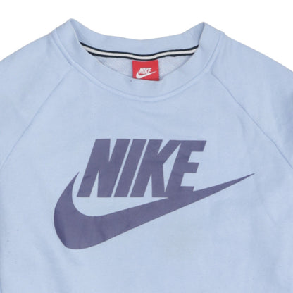 Womens UK Size M Nike Blue Pullover Sweatshirt