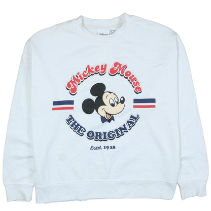 Womens UK Size 10/12 Disney White Pullover Sweatshirt