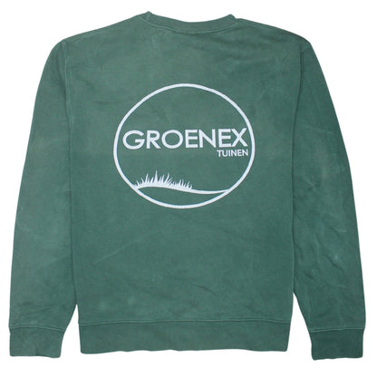 Mens UK Size L Russell Green Pullover Sweatshirt