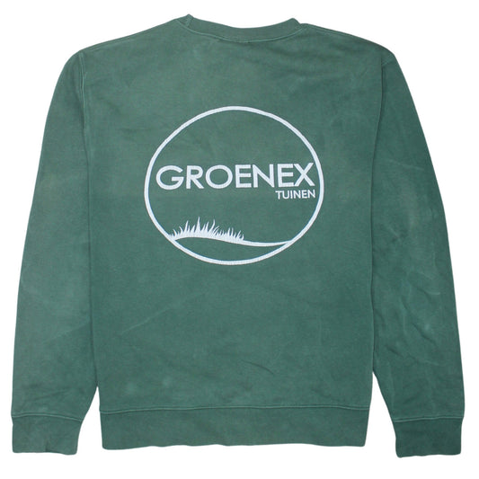 Mens UK Size L Russell Green Pullover Sweatshirt