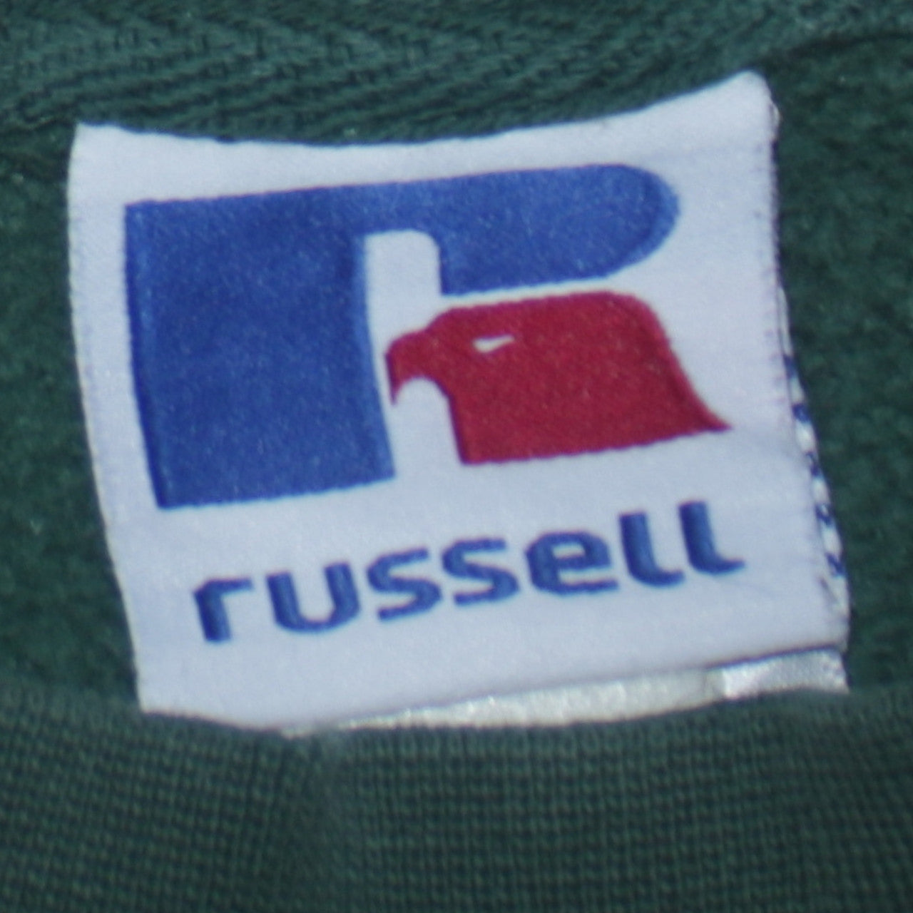 Mens UK Size L Russell Green Pullover Sweatshirt