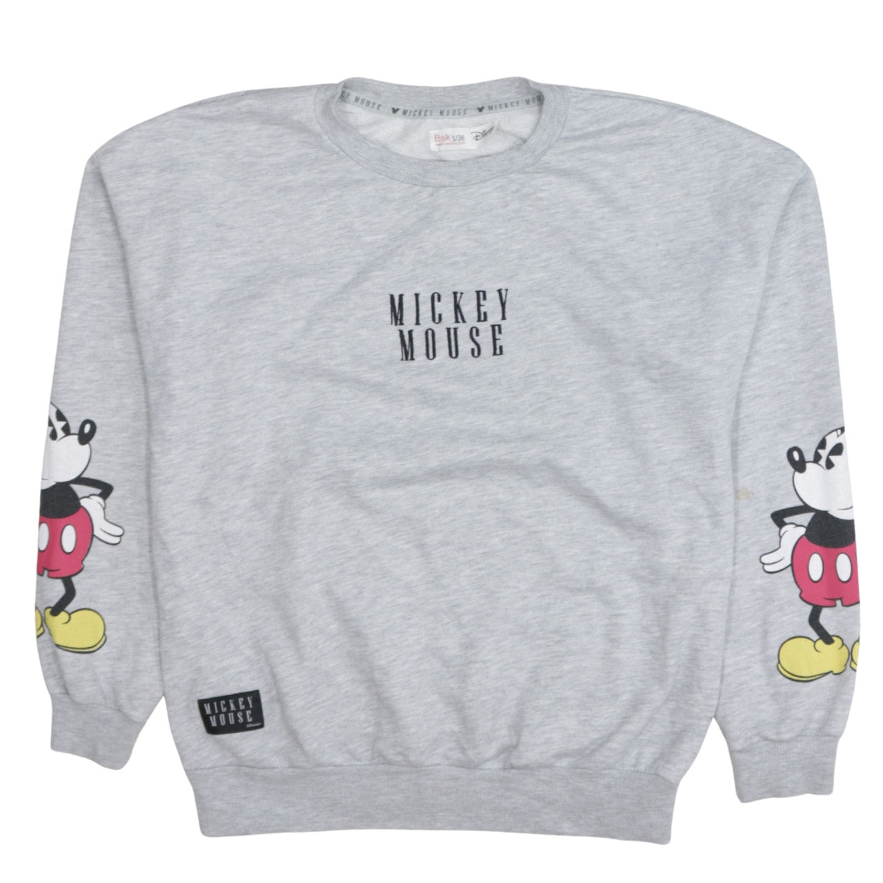 Womens UK Size S Bershka Grey Pullover Sweatshirt