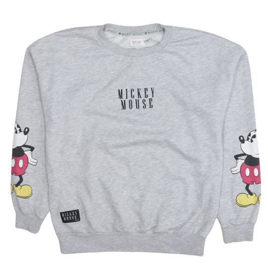 Womens UK Size S Bershka Grey Pullover Sweatshirt