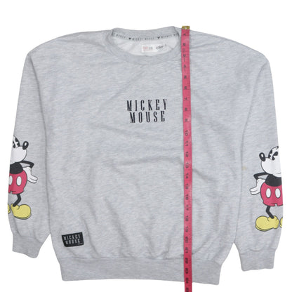 Womens UK Size S Bershka Grey Pullover Sweatshirt